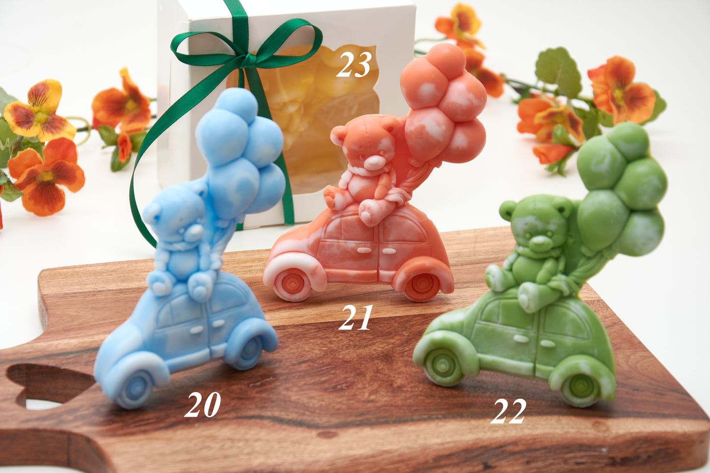 Bath Soap Toy for Kids – Cute Animal Soaps - Teddy Bear, Bunny, Baby & Princess – Fun and Colourful Bath Time – Baby Shower Keepsake Idea