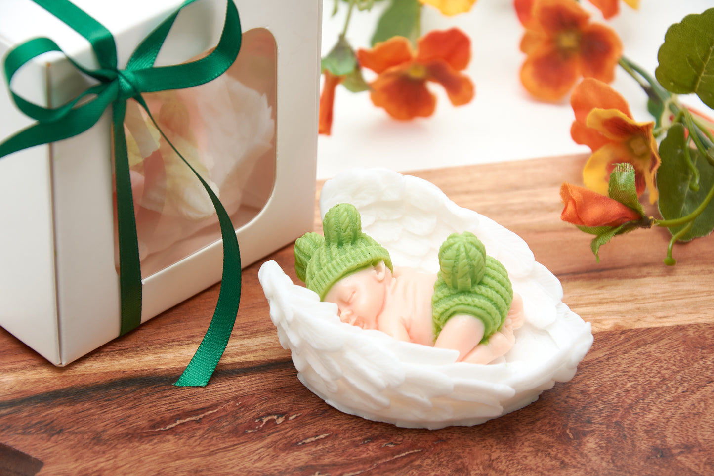 Baby on Wing | Christening Gift | 1st Birthday Party | Newborn Baby Shower Gift for Guests | Cute Baby First Gift |Scented Baby Shower Favor