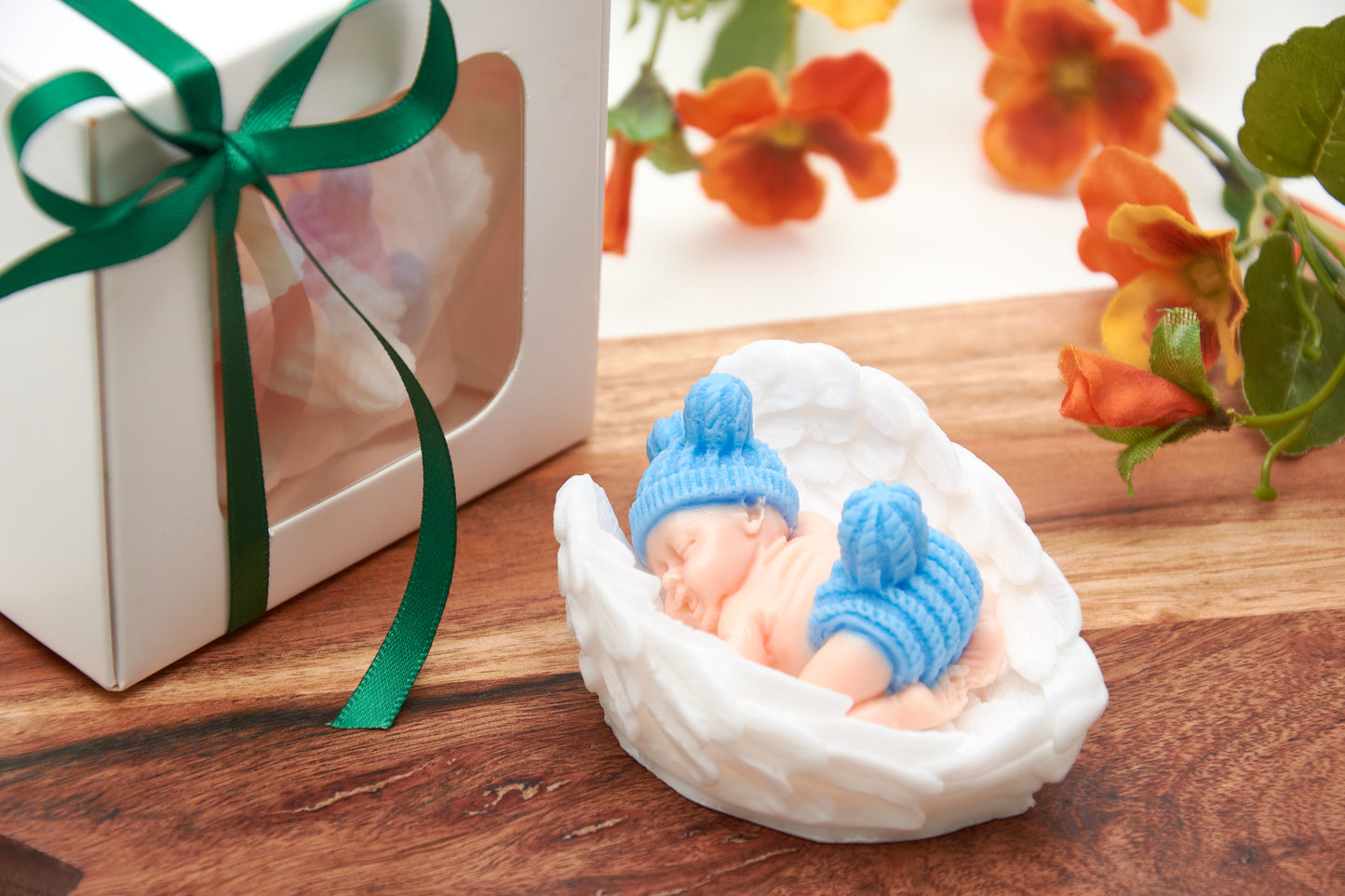 Baby on Wing | Christening Gift | 1st Birthday Party | Newborn Baby Shower Gift for Guests | Cute Baby First Gift |Scented Baby Shower Favor