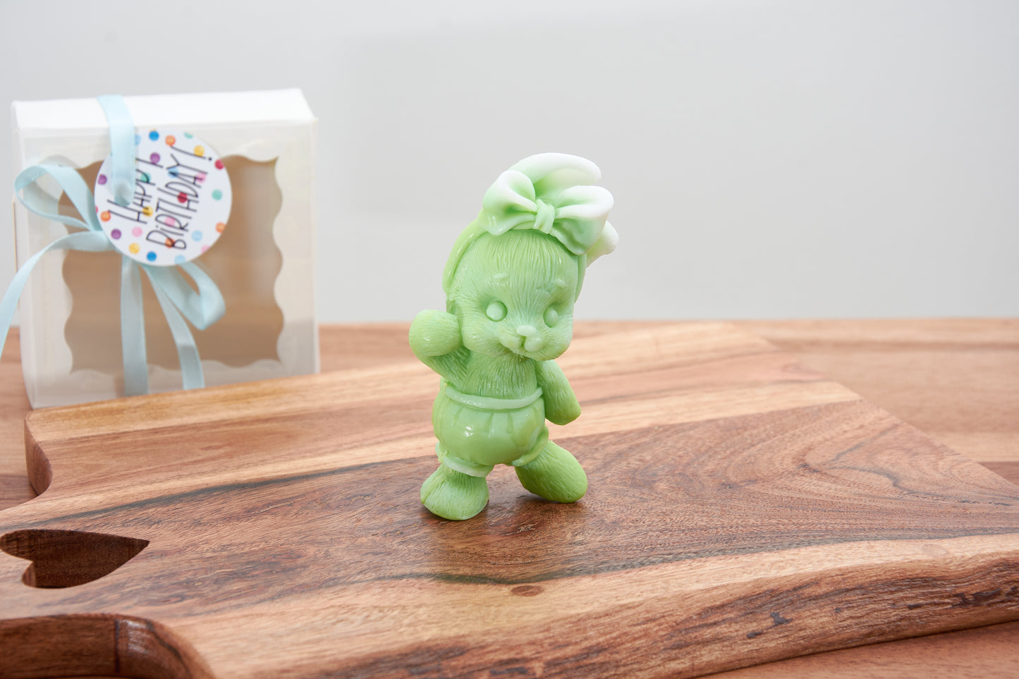 Bunny Soap with Ribbon | Perfect Gift for Baptism & Baby Shower | Organic Scented Soap | Ideal for Christenings and Little Girls’ Parties