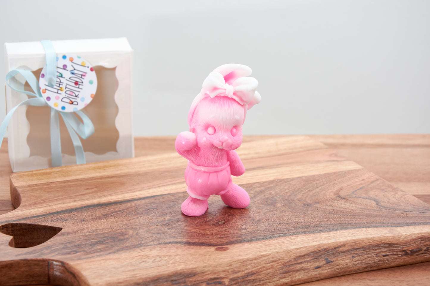 Bunny Soap with Ribbon | Perfect Gift for Baptism & Baby Shower | Organic Scented Soap | Ideal for Christenings and Little Girls’ Parties