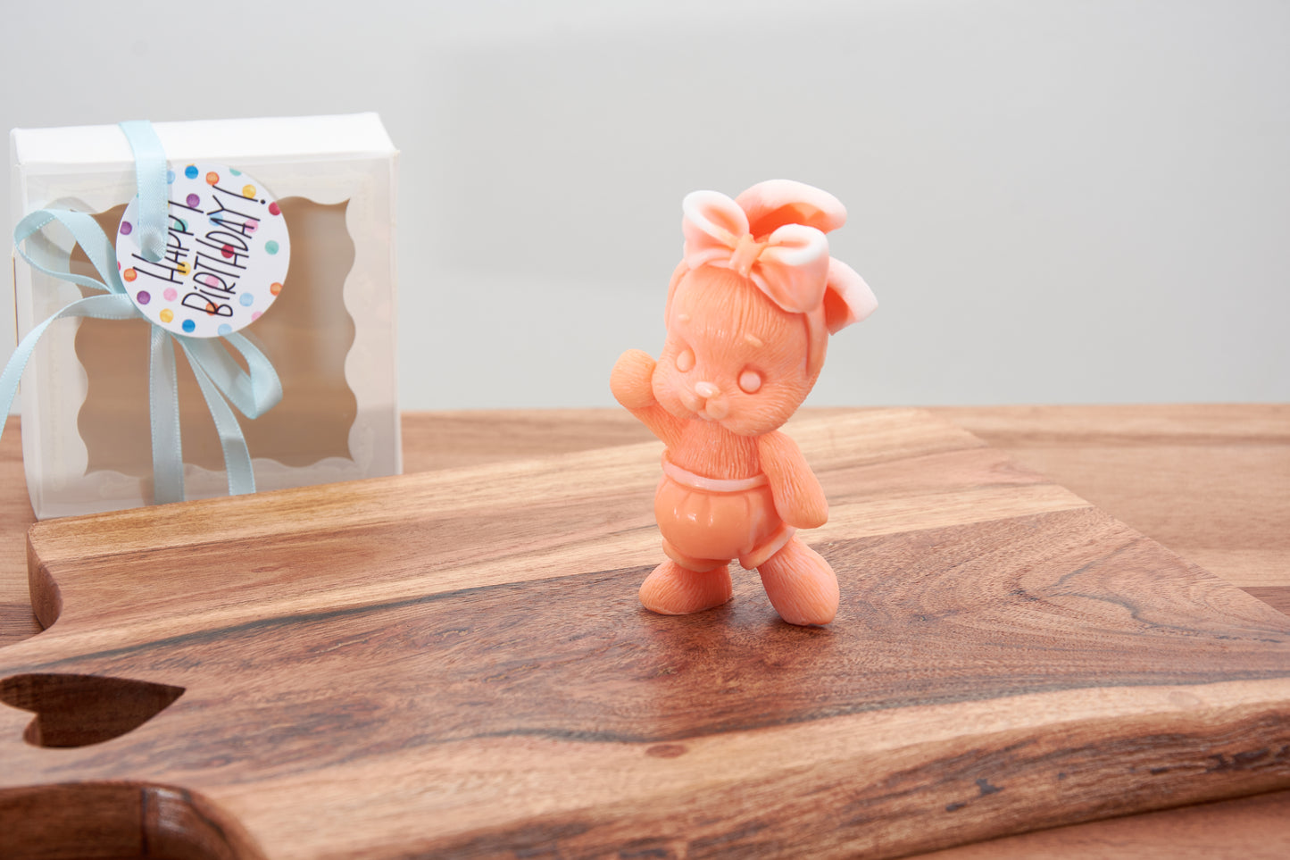 Bunny Soap with Ribbon | Perfect Gift for Baptism & Baby Shower | Organic Scented Soap | Ideal for Christenings and Little Girls’ Parties
