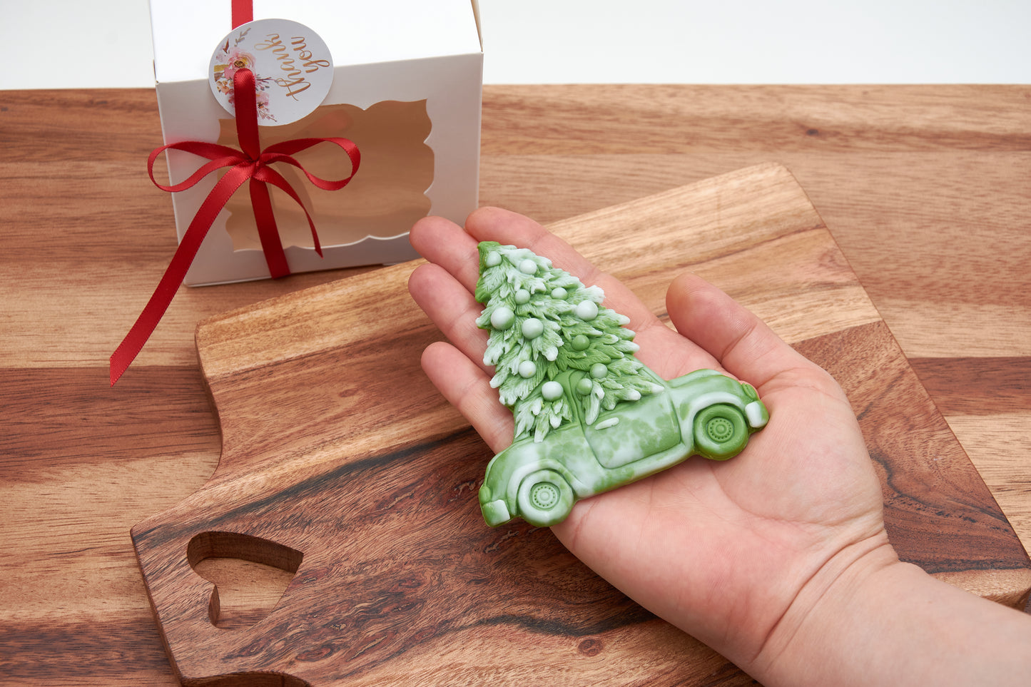 Christmas Car Soap with Christmas Tree | Soap Gift for Boys | Christmas Party Favor | Unique Holiday Gift for Boys | Scented Soap