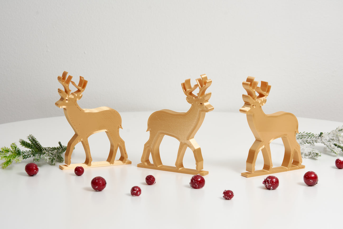 Exquisite 3D Christmas Deer Decoration Perfect Freestanding Ornament for Festive X Mas Home Decor Christmas decoration Gift