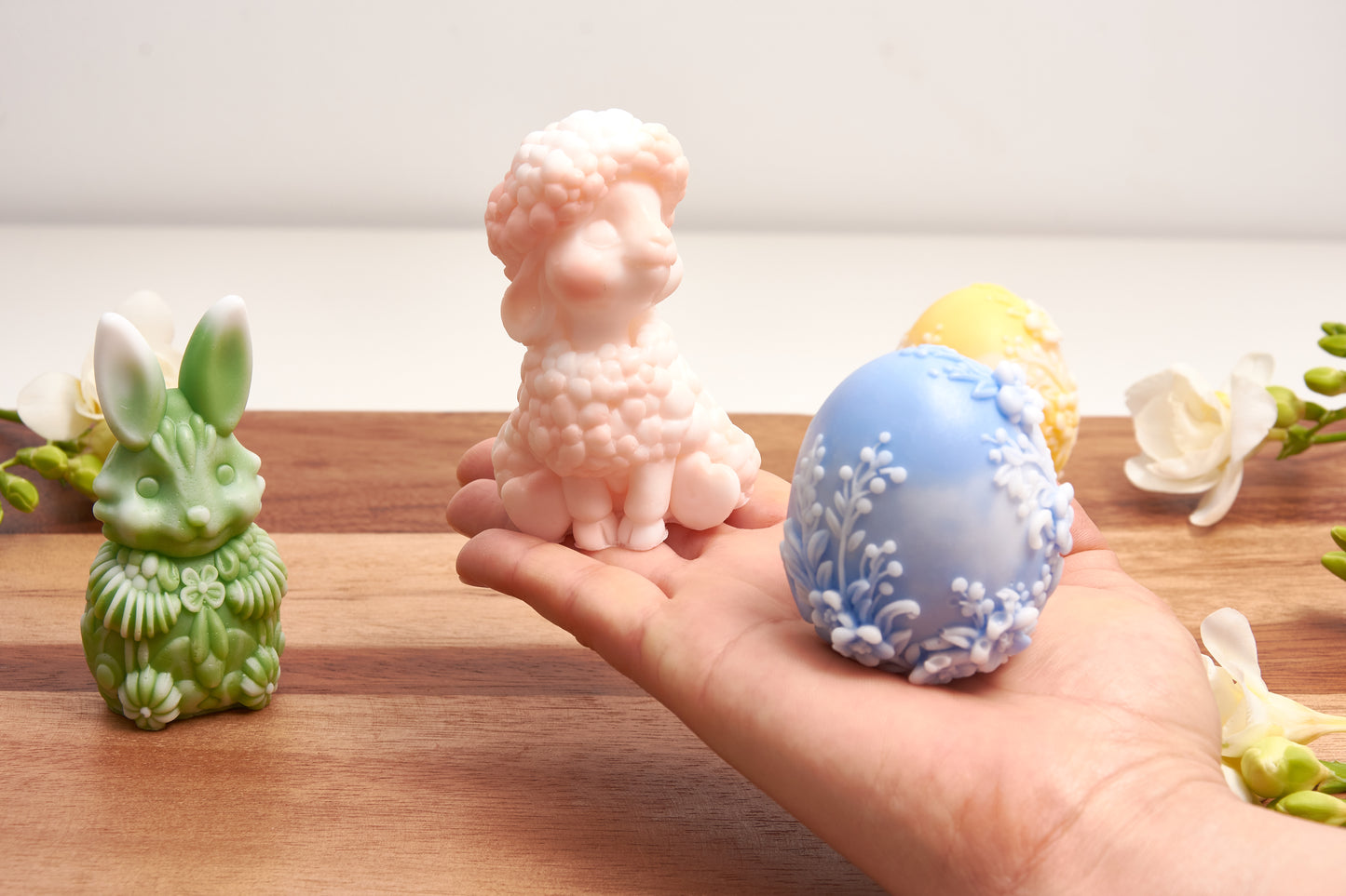 Easter Egg, Bunny and Lamb – Decorative Scented Handmade Soap – Basket Filler Gift – Easter Set