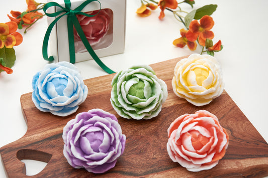 Soap Peony Flower | Elegant Peony Soap Gift | Peony Flower Wedding Favors | Baptism Gift | Special Event Gift | Scented Soap | Soap Bar