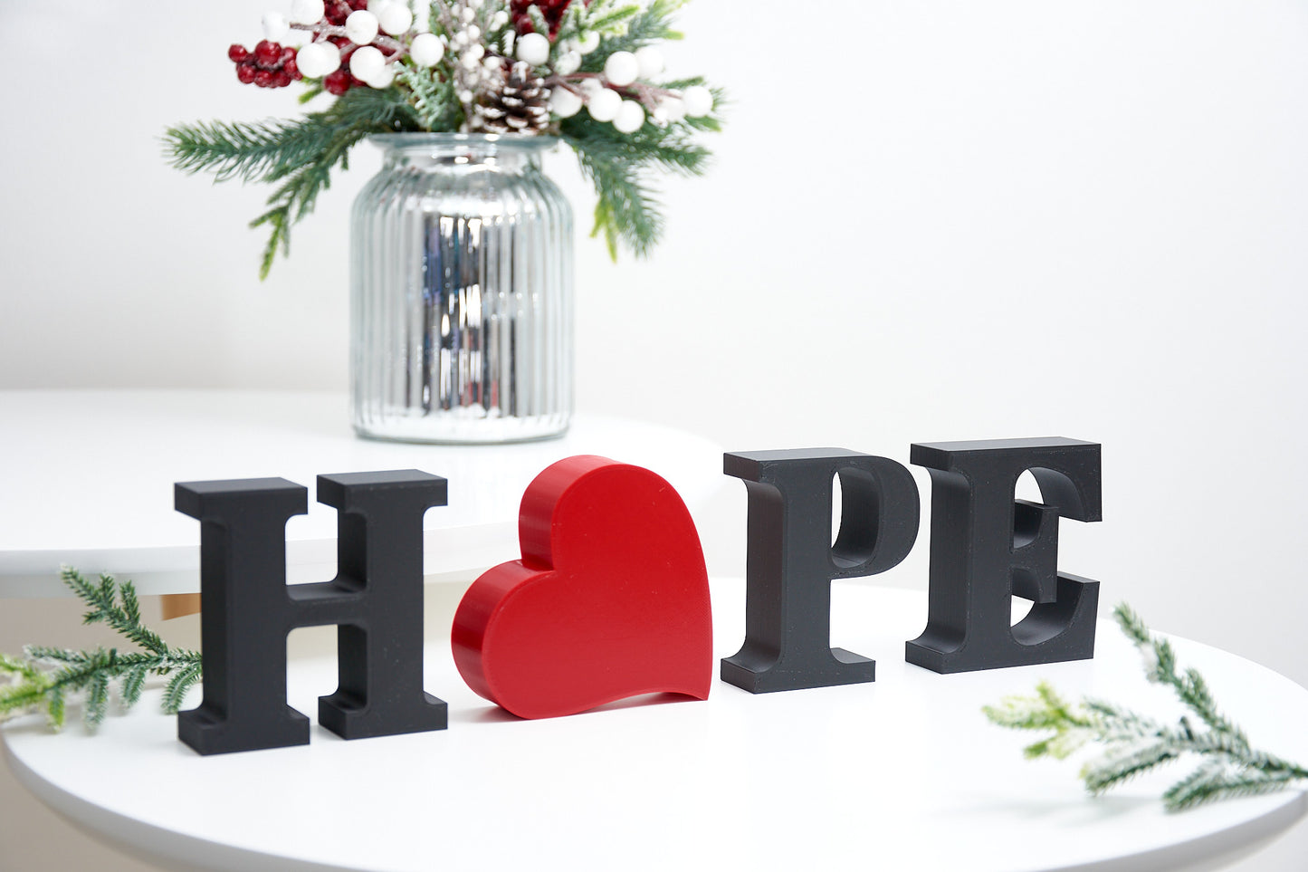 Hope Sign | Inspirational Hope Lettering Ornament | Decorative Block Letters | Mantel Home Decor | Motivational Gift |Freestanding Word Sign