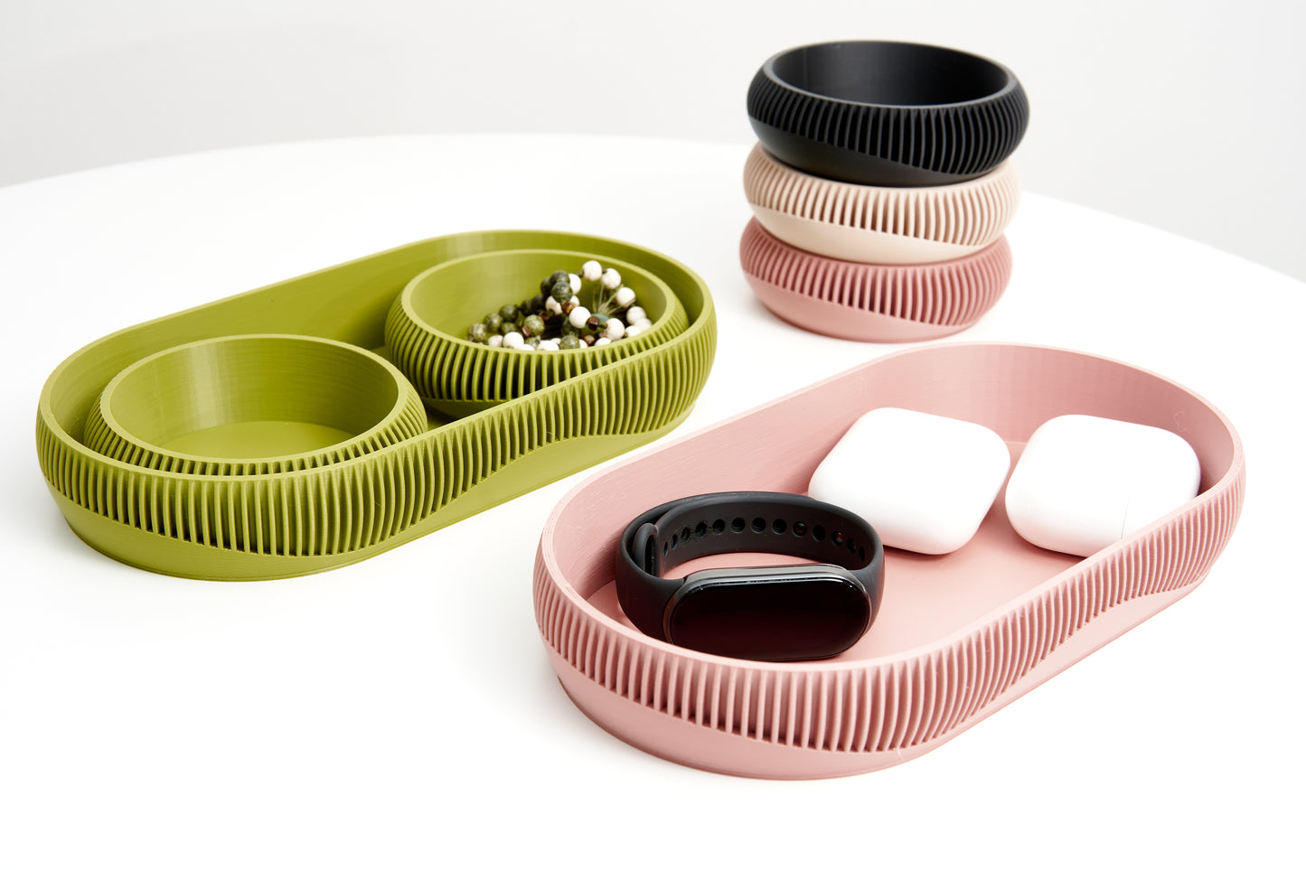 Eyeglass, Jewellery Organiser Tray | Catchall, Multi-Storage Holder for Watches, Headphones,  Accessories | Minimalist Design