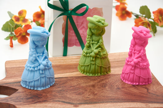 Princess & Doll Soap Figurine with Hat | Baby Shower Gift for Baby Girl | Baptism Favor for Guest | Cute Gift for Baby Girl Party | Keepsake