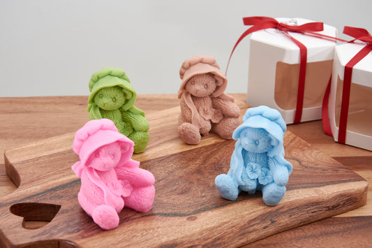 3D Teddy Bear Soap | Cute Teddy Bear Soap | Wedding Favors | Baby Shower Party Favor | Newborn Gift | Baptism Guests Gift | Scented Soap