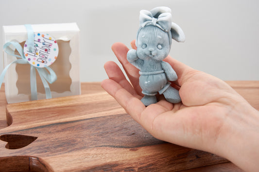 Bunny Soap with Ribbon | Perfect Gift for Baptism & Baby Shower | Organic Scented Soap | Ideal for Christenings and Little Girls’ Parties