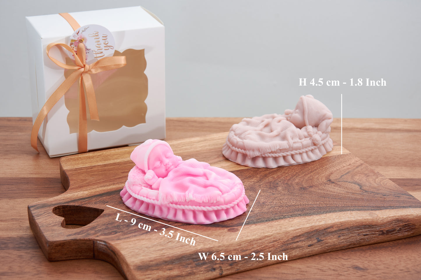 Baby Soap Figurine Wrapped in Soft Blanket | Newborn Gift | Baptism Favor | Cute Baby Shower Favor  | Scented Soap Gift for Boys & Girls