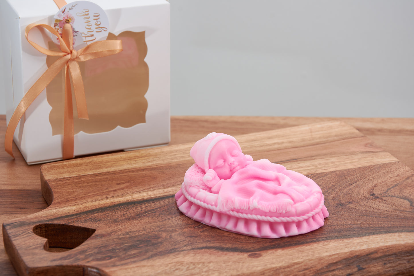 Baby Soap Figurine Wrapped in Soft Blanket | Newborn Gift | Baptism Favor | Cute Baby Shower Favor  | Scented Soap Gift for Boys & Girls