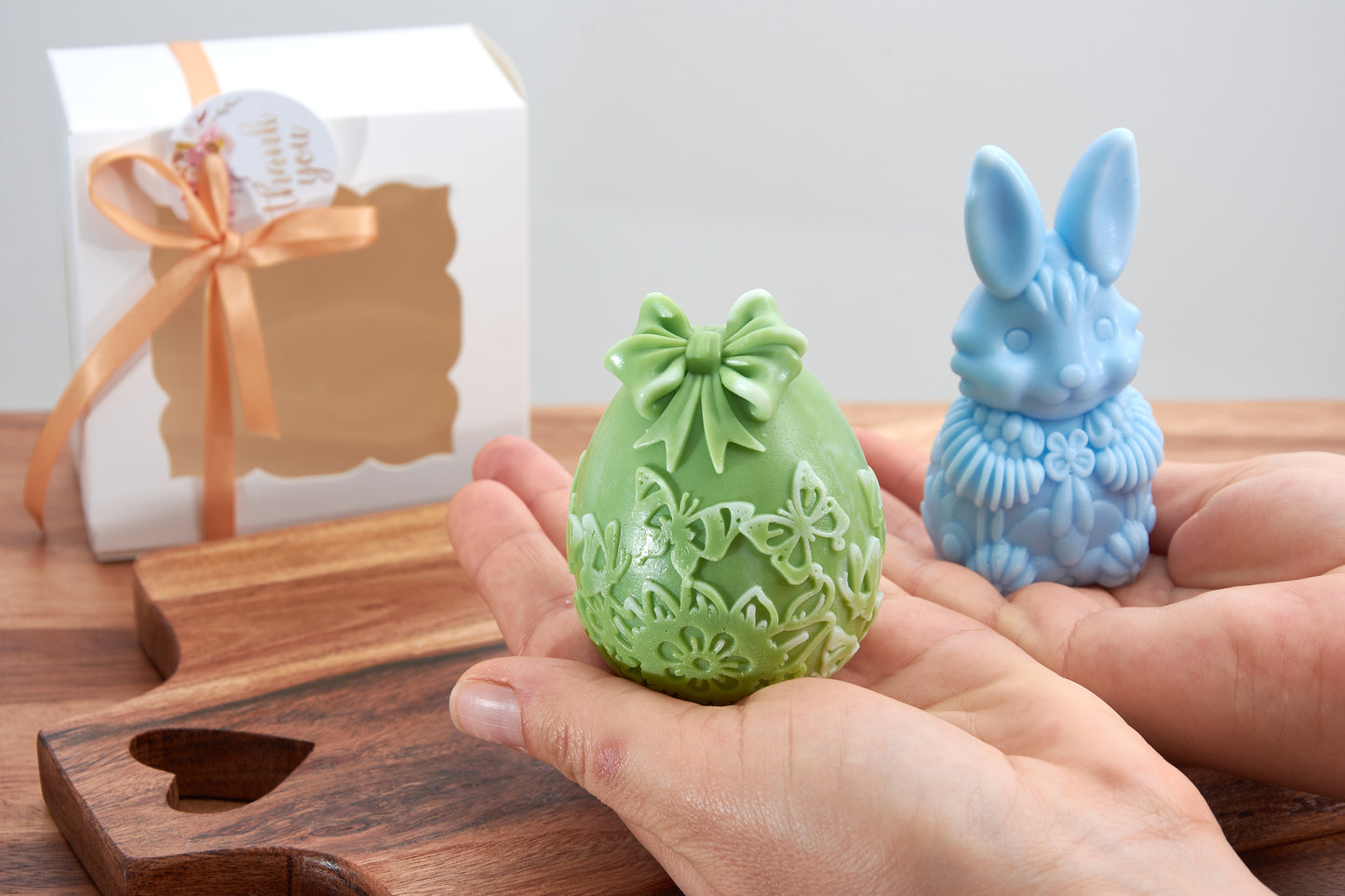 Easter Bunny and Egg Soap Set | Perfect Easter Gift | Soap Figurines for Easter | Bunny Soap | Easter Party Favors | Scented Soap