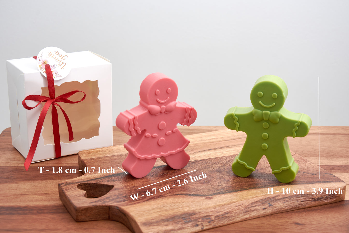 Gingerbread Soap Figurines | Gingerbread Man & Woman | Cute Christmas Soap | Holiday decorations |  Scented Soap | Christmas Party Favors | Soap Bar