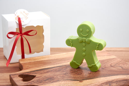 Gingerbread Man Soap Figurines: Scented Christmas Holiday Decorations