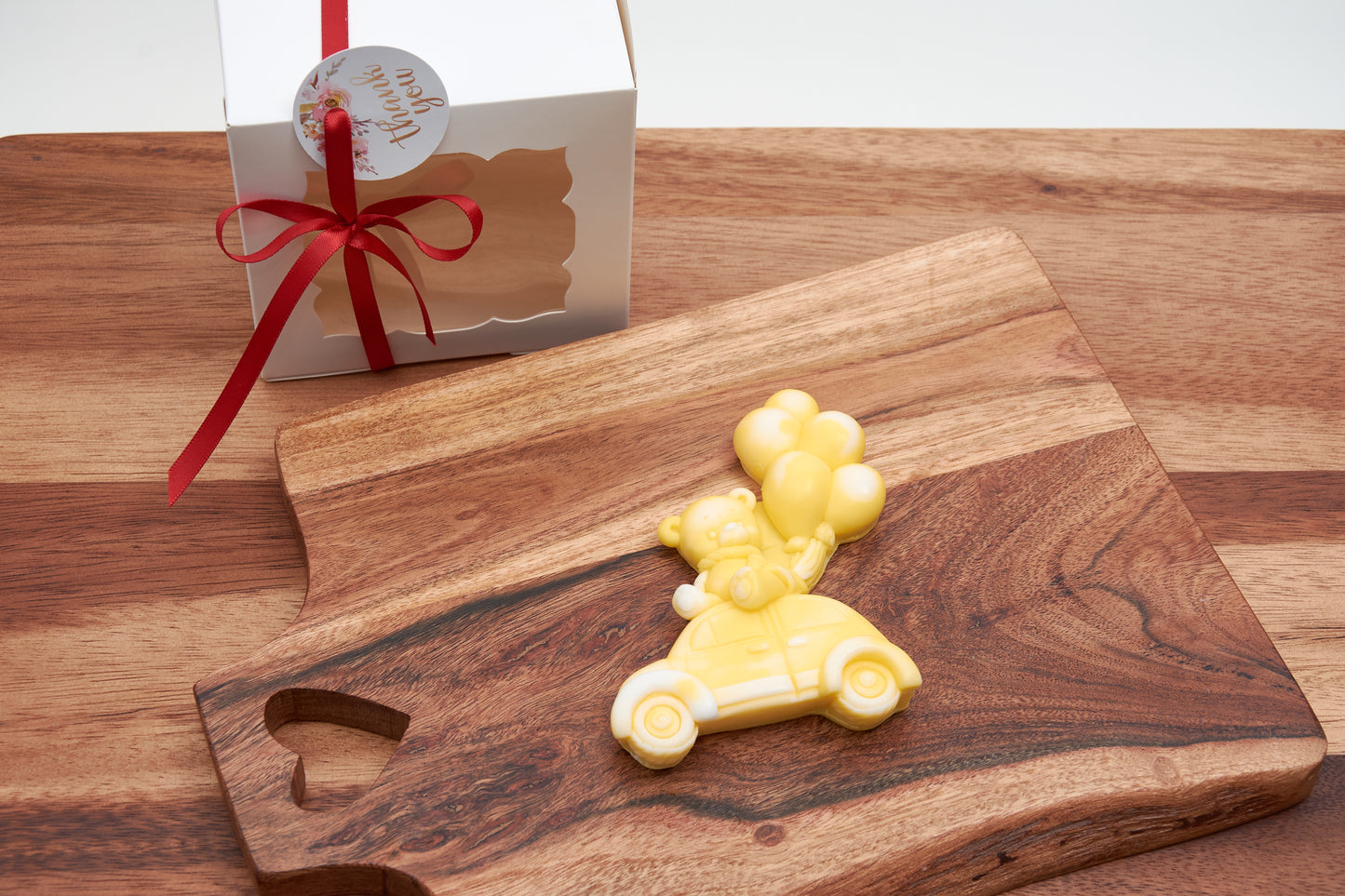 Teddy Bear Soap Car with Balloons | Scented Soap Favor | Gift for Boys | Birthday, Christening, and Baby Shower Party Favor | Handmade soap
