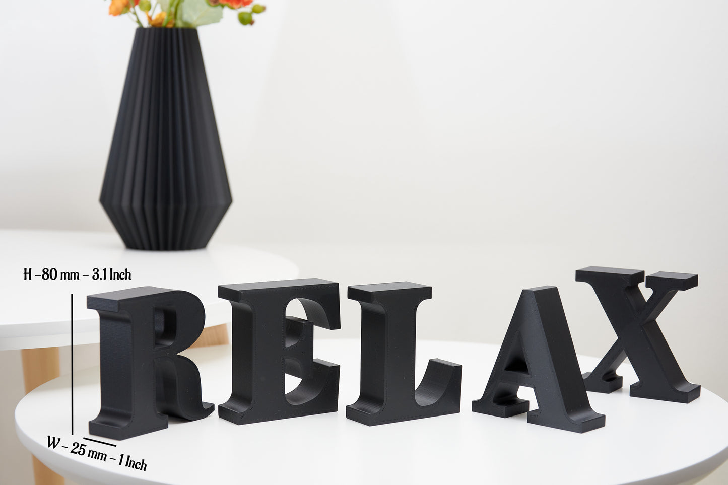 Relax Sign | Freestanding Relax Letters | Bathroom Ornament | Shelf or Mantel Decor | Bathroom decor Relax Word Ornament | Housewarming Gift