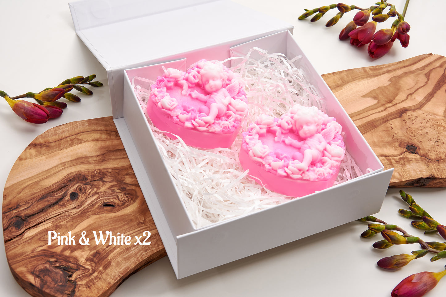 Cherub Soap Set, Baby Shower and Gender Reveal Favors, Christening Keepsake for Guests - Angels