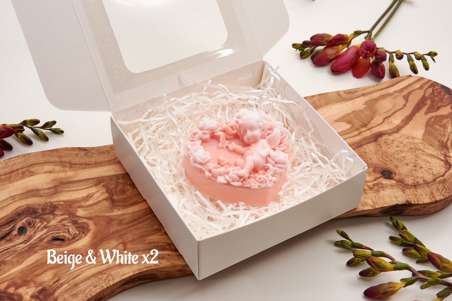 Cherub Soap Set, Baby Shower and Gender Reveal Favors, Christening Keepsake for Guests - Angels