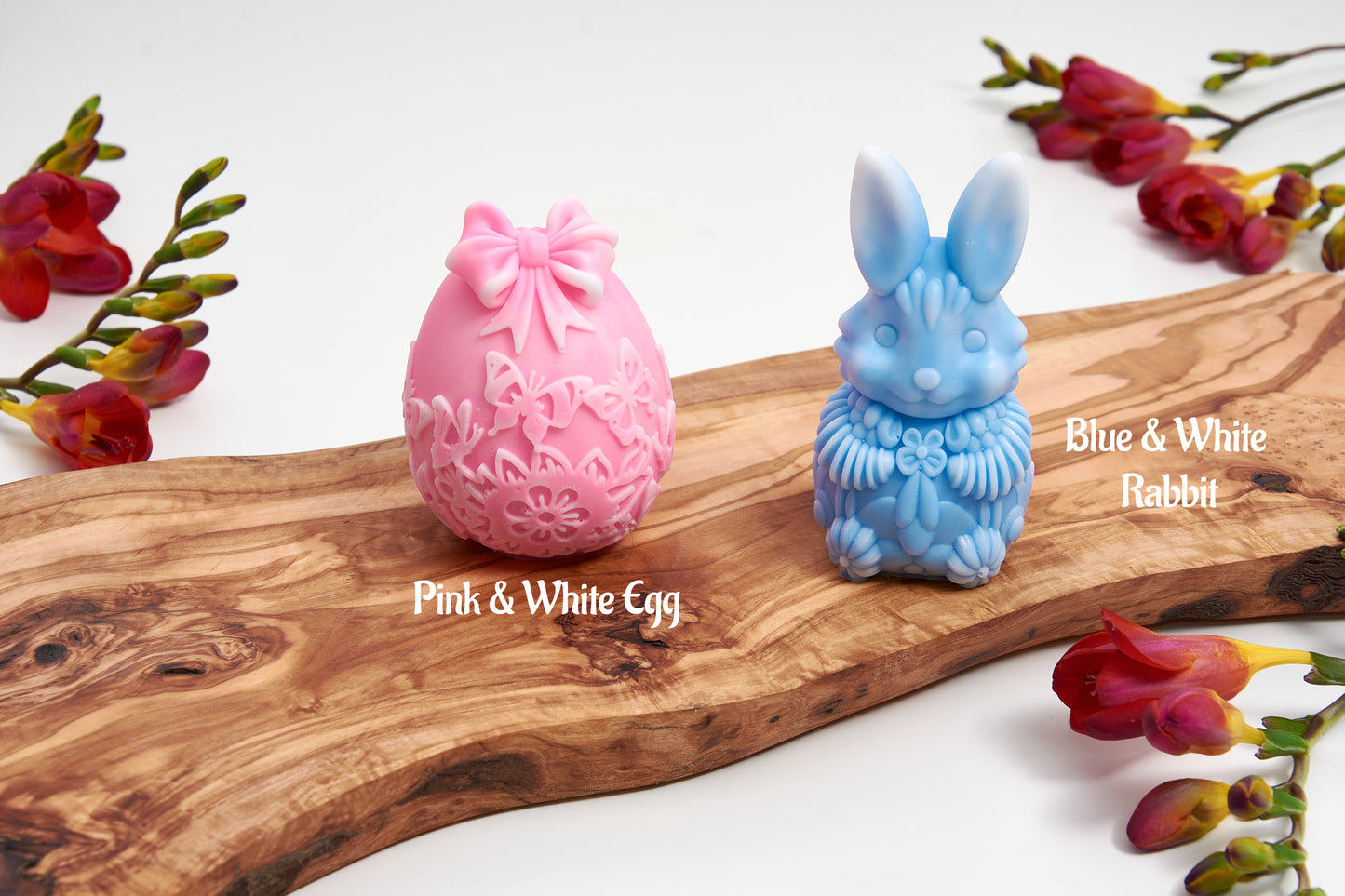 Easter Bunny and Egg Soap Set, Handmade Bar Soap,  Basket Fillers, Party Favours