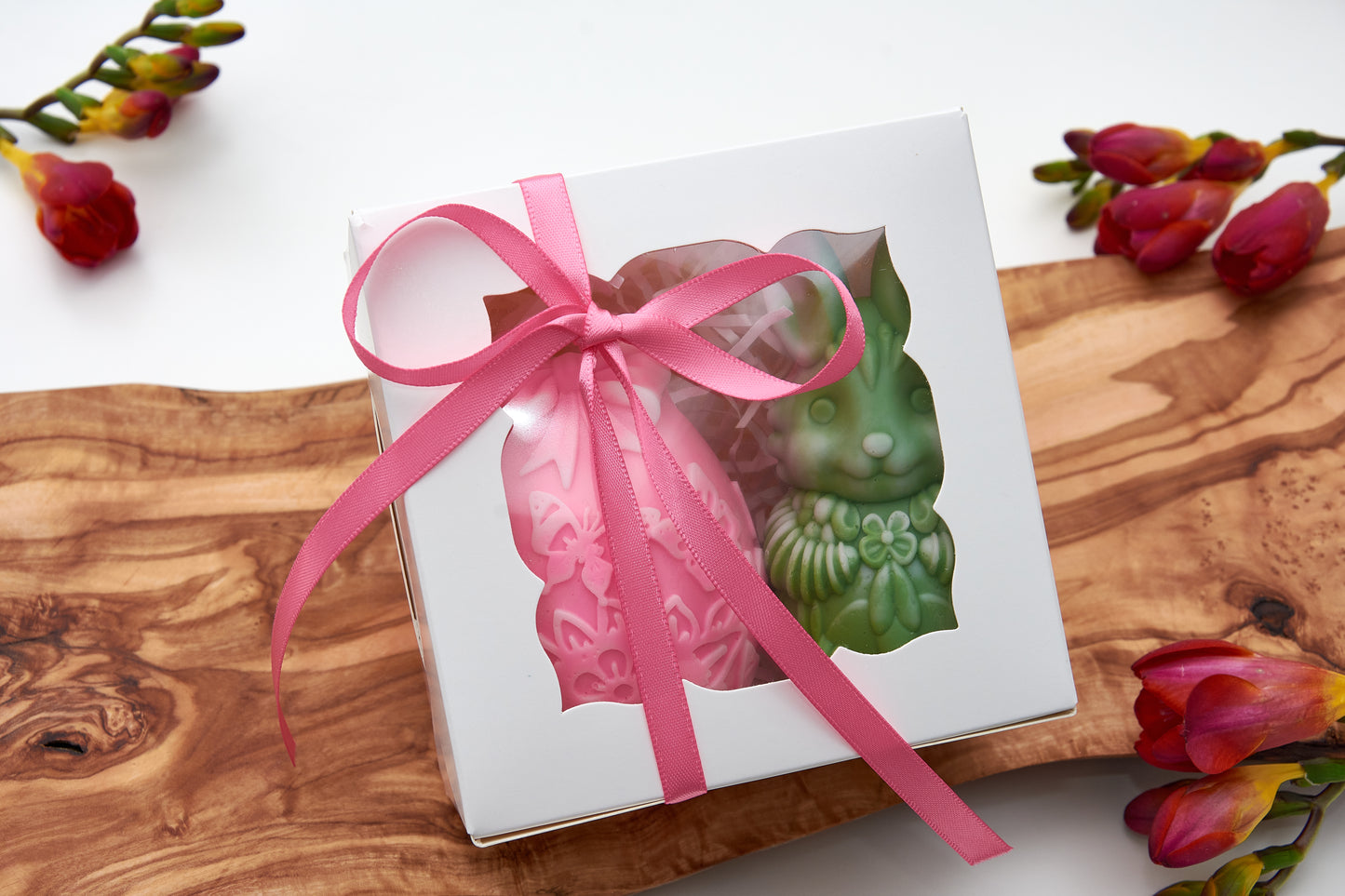Easter Bunny and Egg Soap Set, Handmade Bar Soap,  Basket Fillers, Party Favours