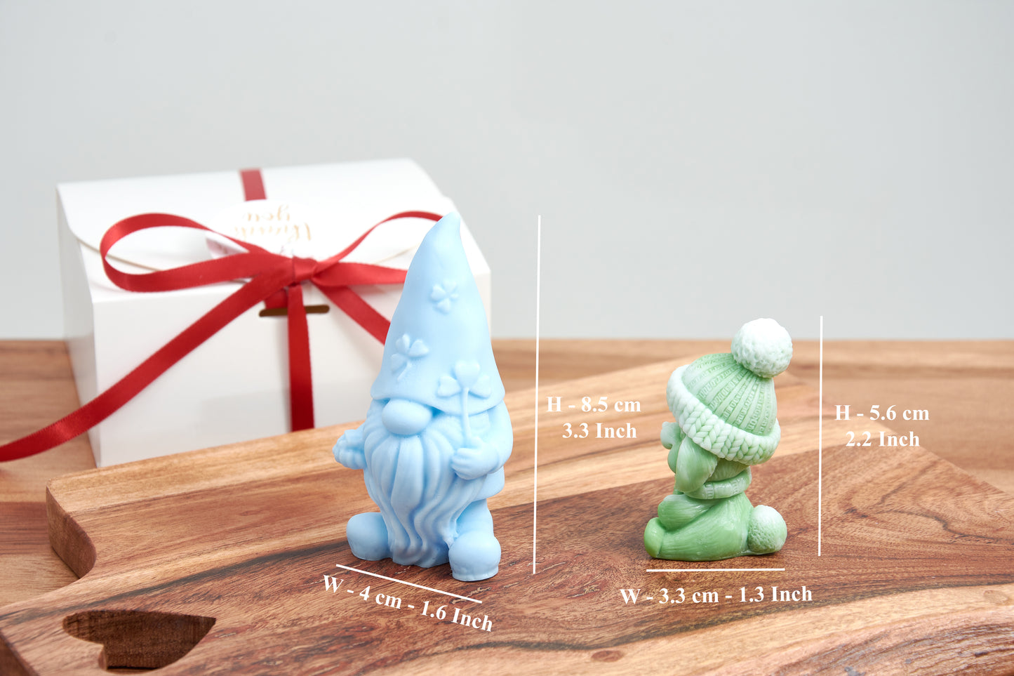 Soap Gnome & Bunny Gift Set | Handmade Soap Gnome and Bunny Figurines | Christmas, Baby Shower Favor | Scented Organic Soap | Organic Soap