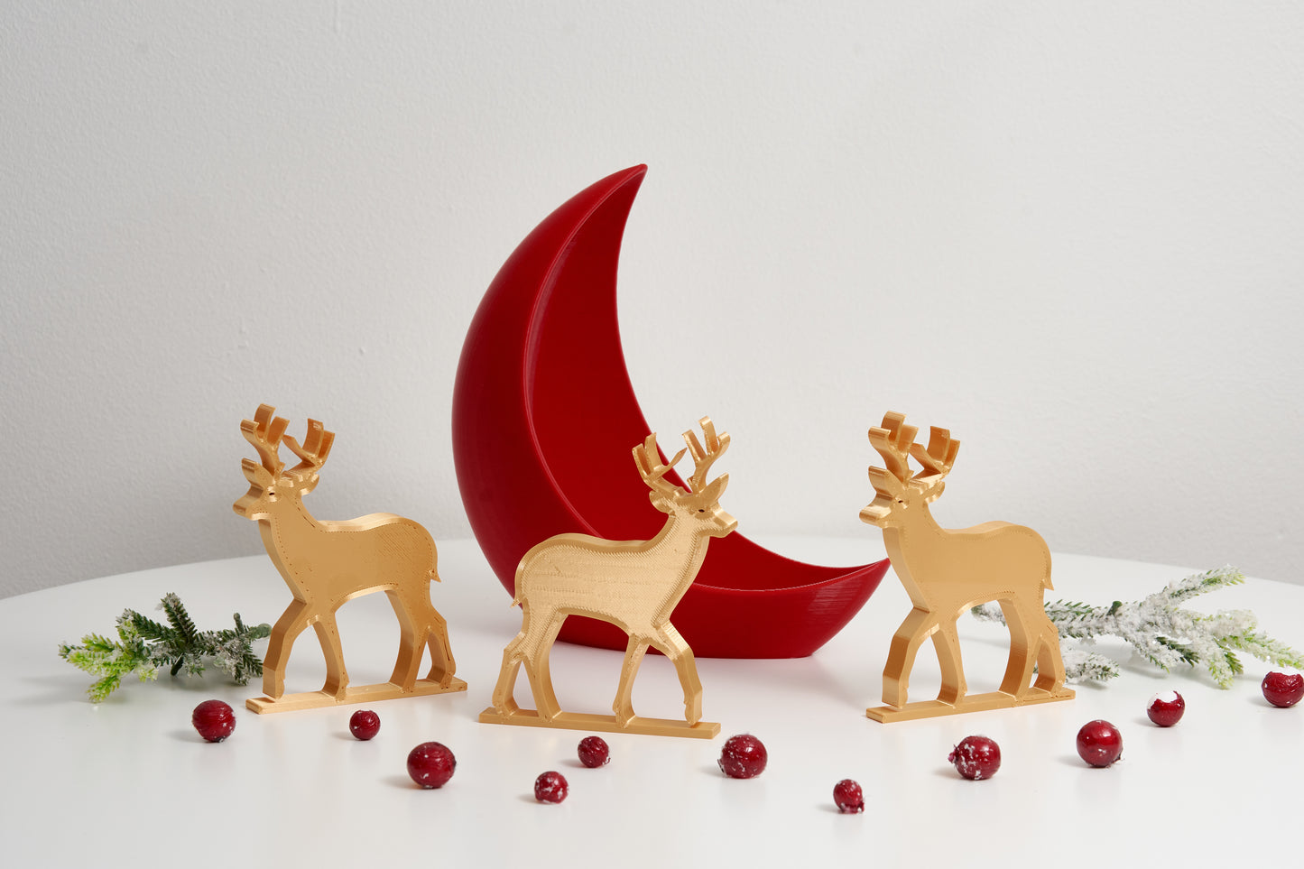 Exquisite 3D Christmas Deer Decoration Perfect Freestanding Ornament for Festive X Mas Home Decor Christmas decoration Gift