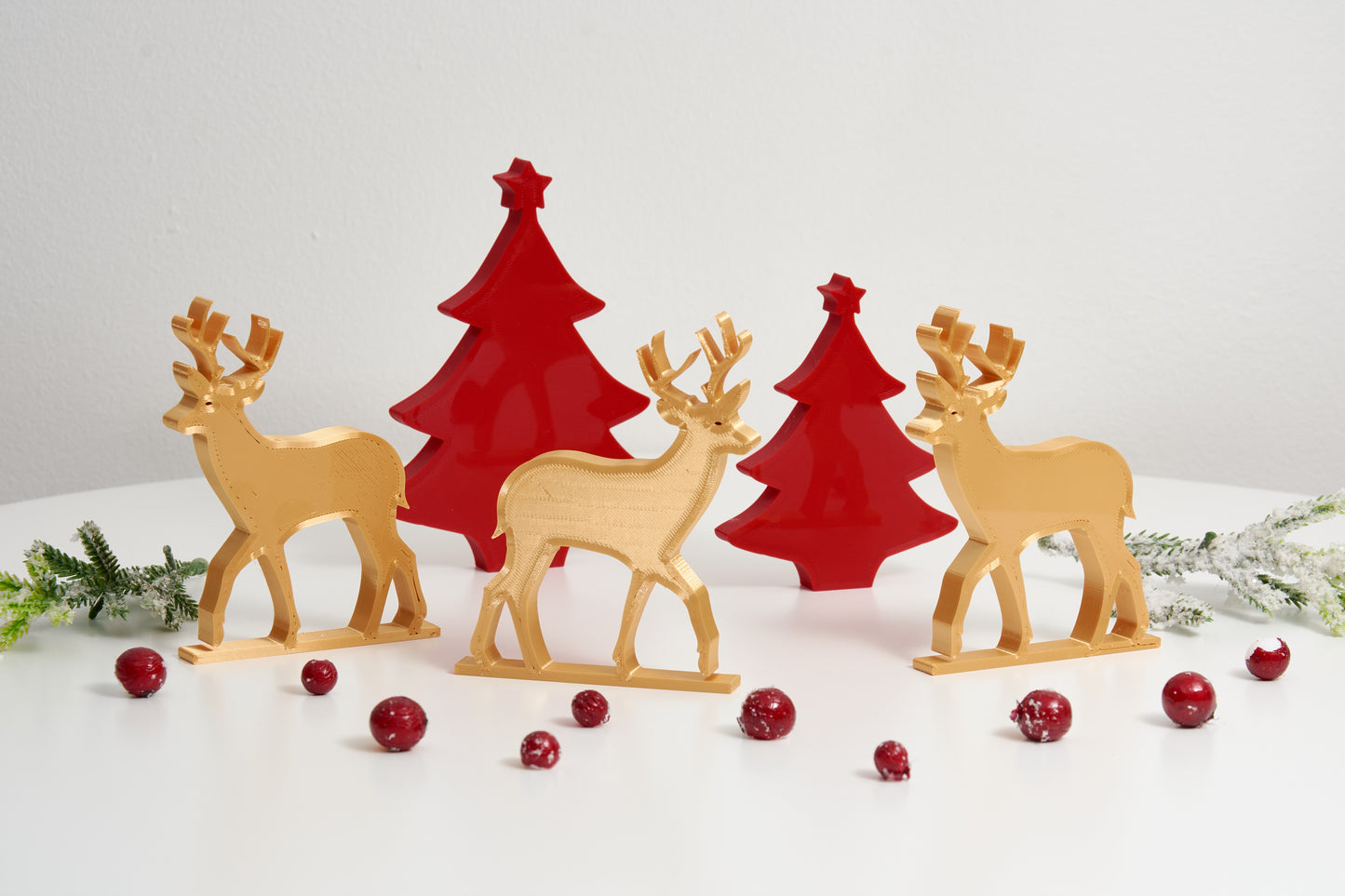Exquisite 3D Christmas Deer Decoration Perfect Freestanding Ornament for Festive X Mas Home Decor Christmas decoration Gift