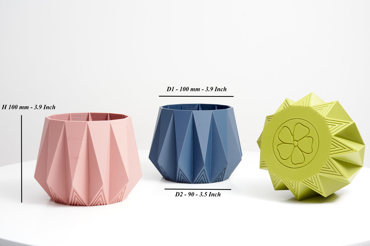 Decorative Potted Planter | Minimalist Design | Plant Pot for Air Plants & Succulents | Indoor Planter Decor | Housewarming gift | H 10cm