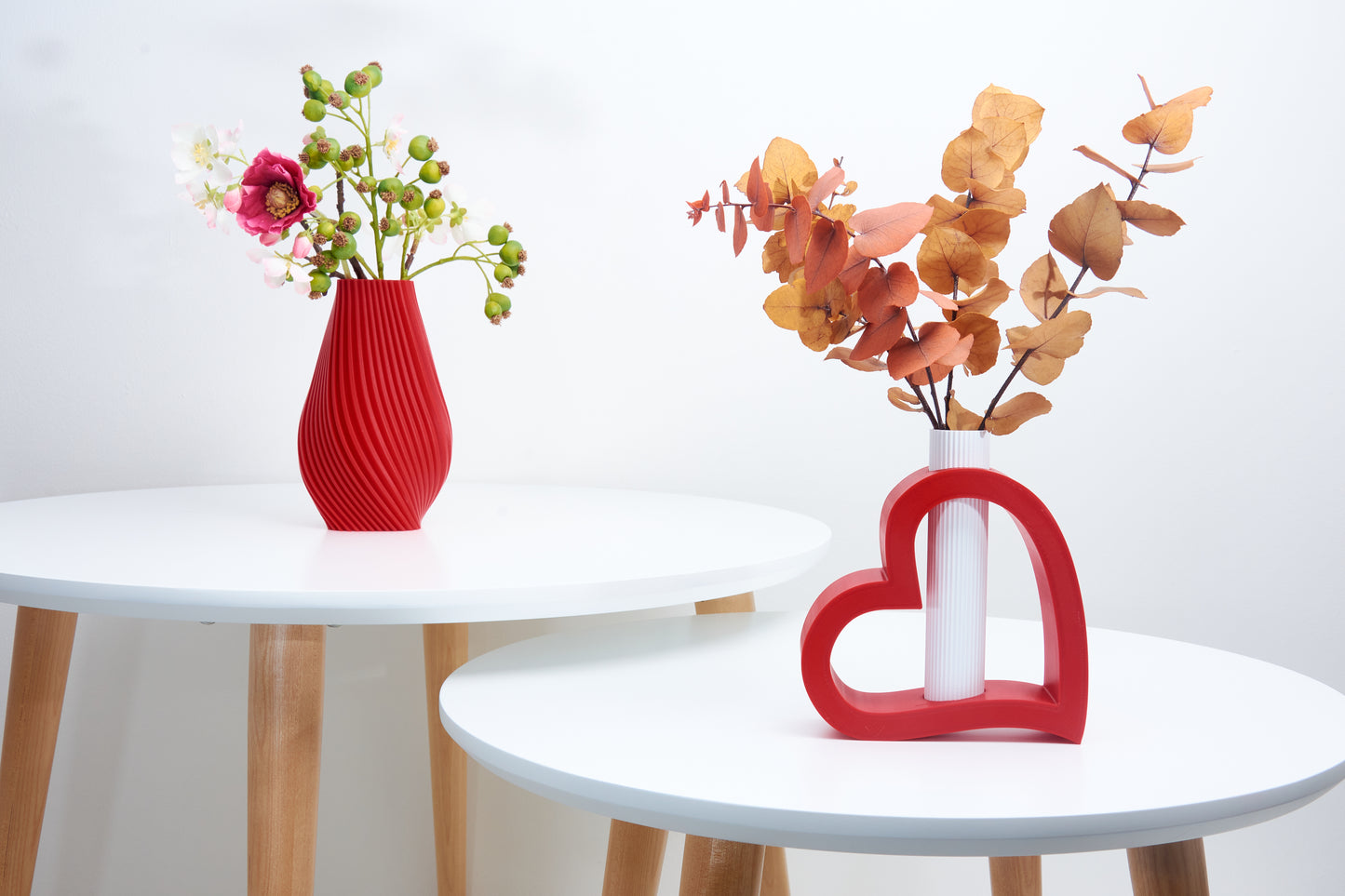 Tiny decorative vase Romantic love heart decor Unique shelf ornament Perfect for dried flower arrangement Original gift for lovers