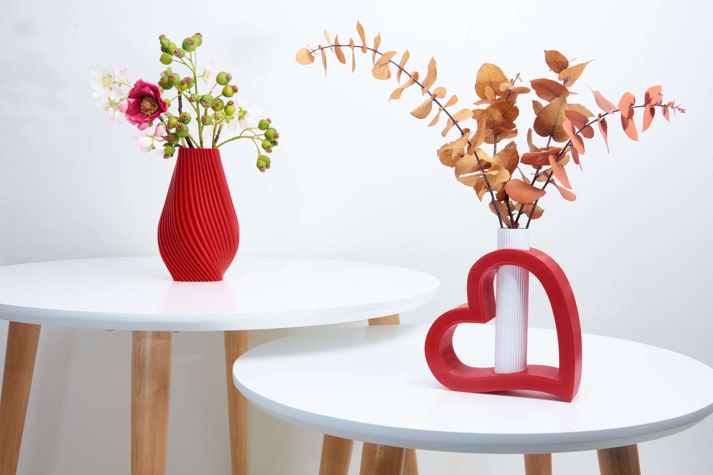 Tiny decorative vase Romantic love heart decor Unique shelf ornament Perfect for dried flower arrangement Original gift for lovers