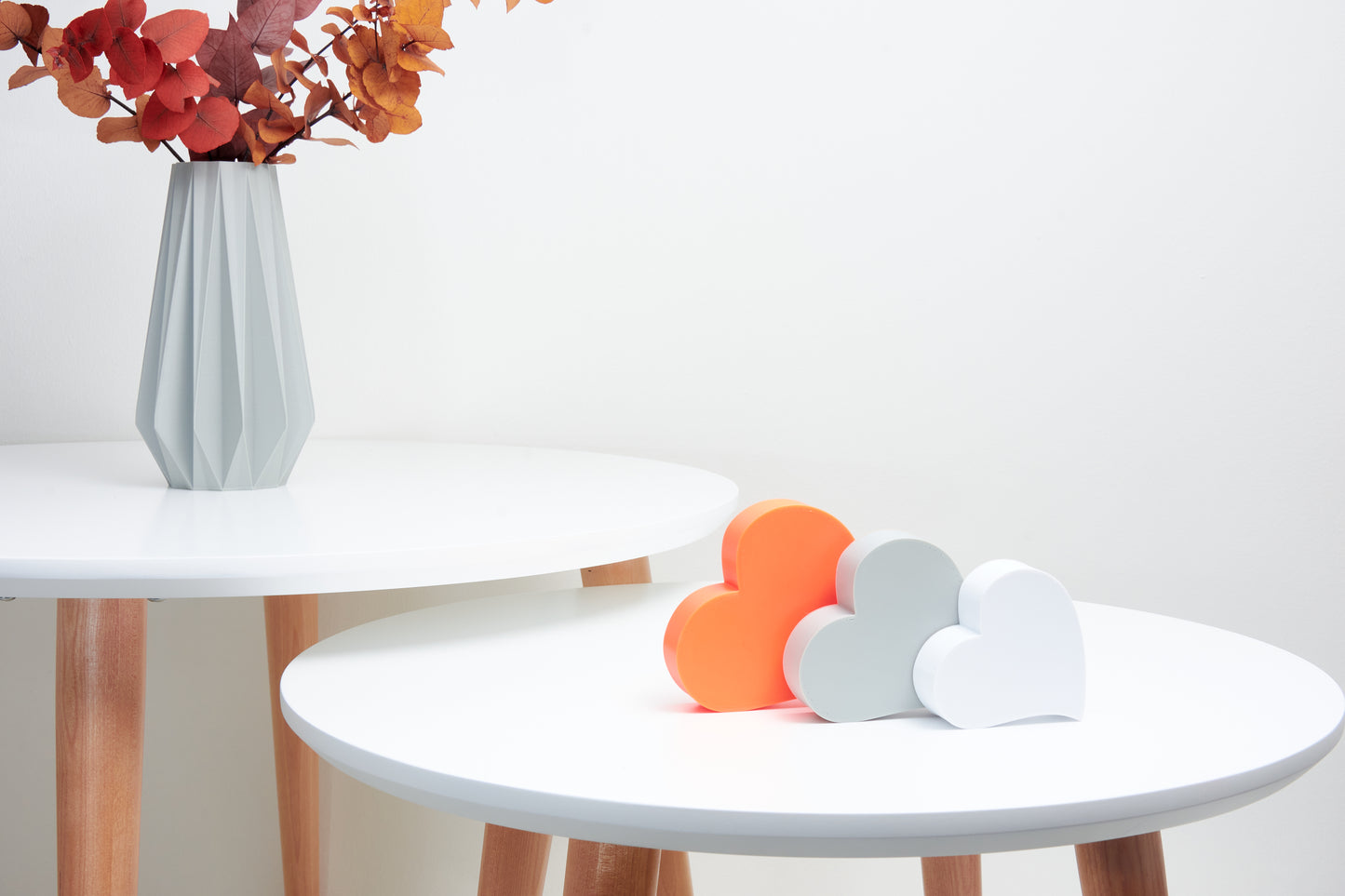 Hearts Set| Hearts Gift for Her| Romantic Hearts Decor| Minimalist Hearts Accent| Whimsical Hearts Decoration|Freestanding Decorative Hearts