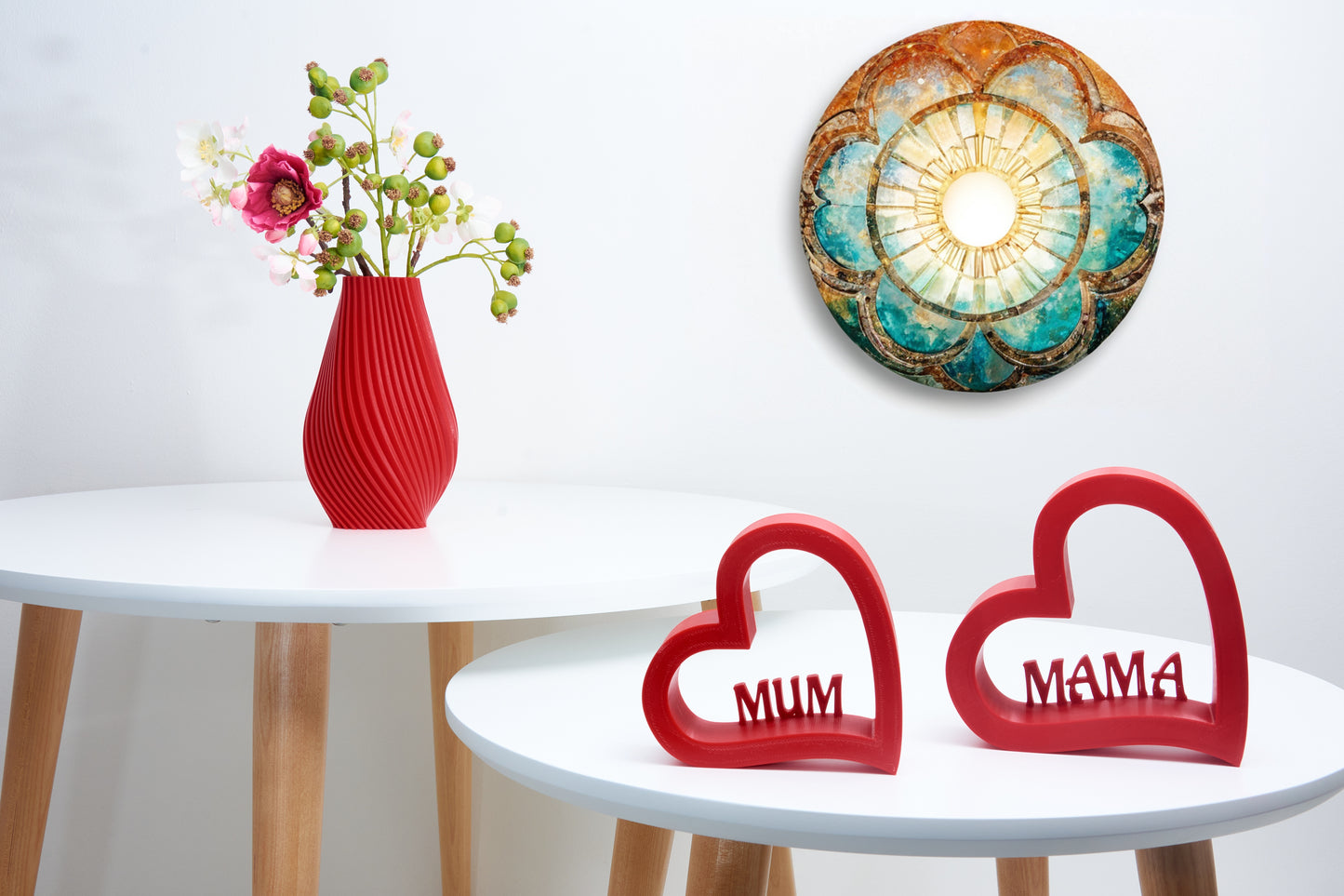 Mother's Day heart decoration| Mom anniversary gift|Unique mother heart keepsake|Heart decoration with personalized name|Customized ornament