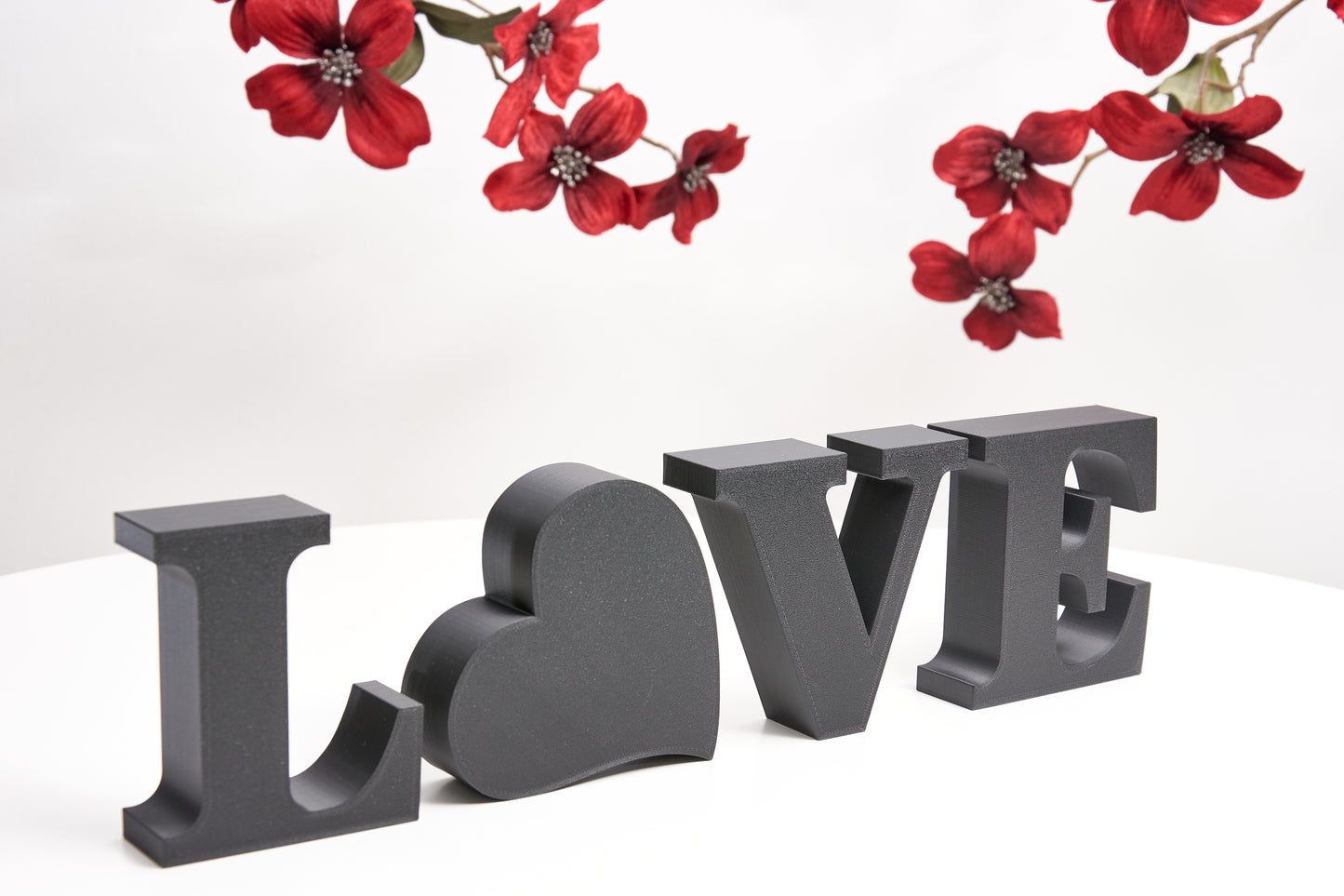 Black Love Sign - Freestanding Decorative Letters - Mantelpiece, Shelf Decor