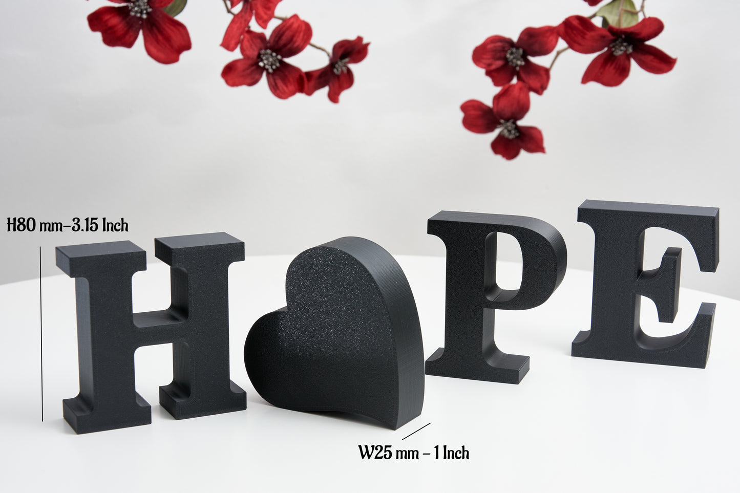 Hope Sign | Inspirational Hope Lettering Ornament | Decorative Block Letters | Mantel Home Decor | Motivational Gift |Freestanding Word Sign
