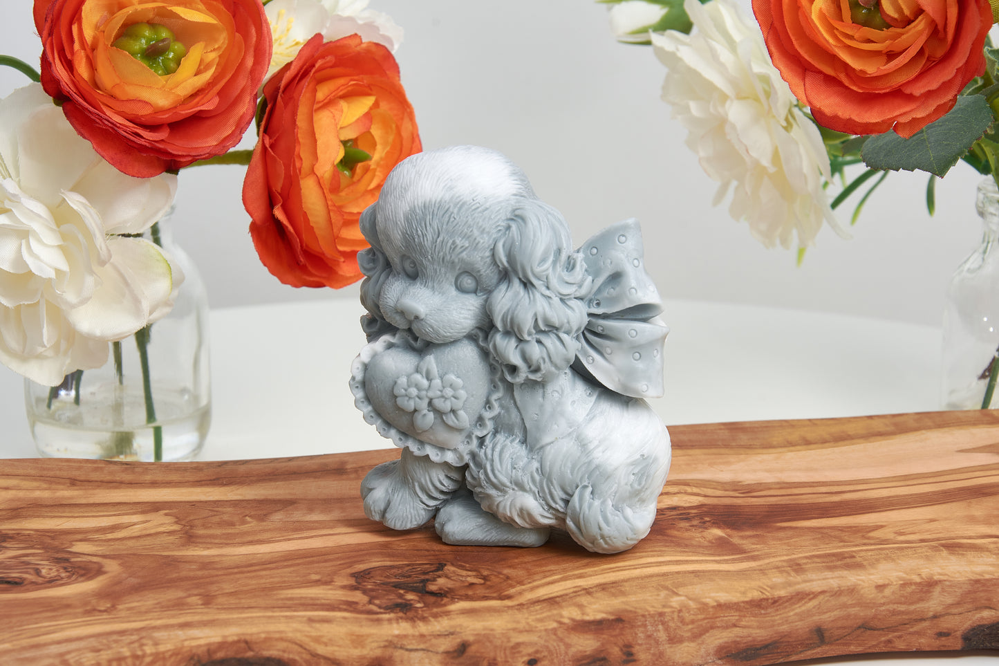 Poodle Puppy Soap Favour, Handmade Shea Butter, Kawaii Dog Lover Gift, Scented Novelty Figurine