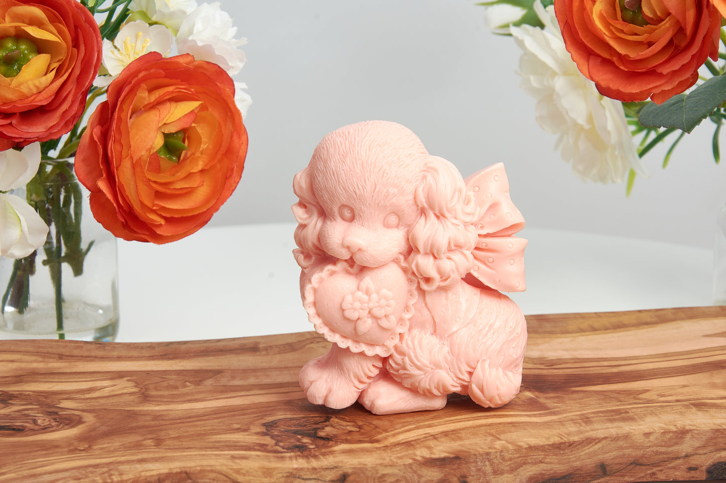Poodle Puppy Soap Favour, Handmade Shea Butter, Kawaii Dog Lover Gift, Scented Novelty Figurine