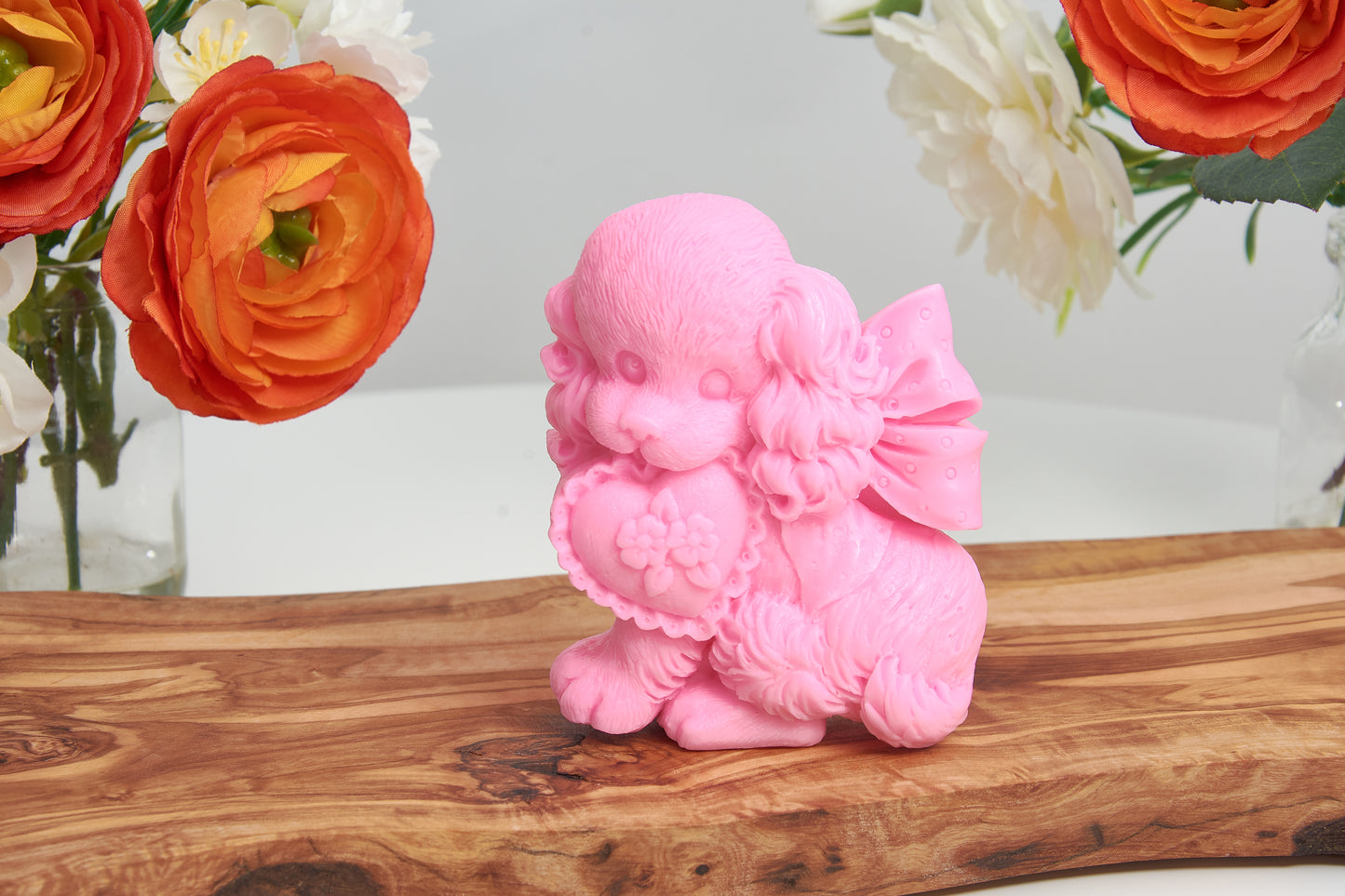 Poodle Puppy Soap Favour, Handmade Shea Butter, Kawaii Dog Lover Gift, Scented Novelty Figurine