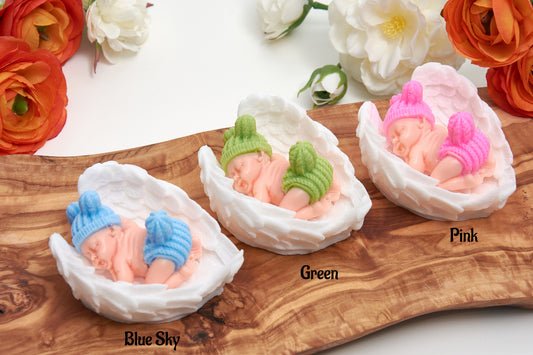 Baby on Wing | Christening Gift | 1st Birthday Party | Newborn Baby Shower Gift for Guests | Cute Baby First Gift |Scented Baby Shower Favor