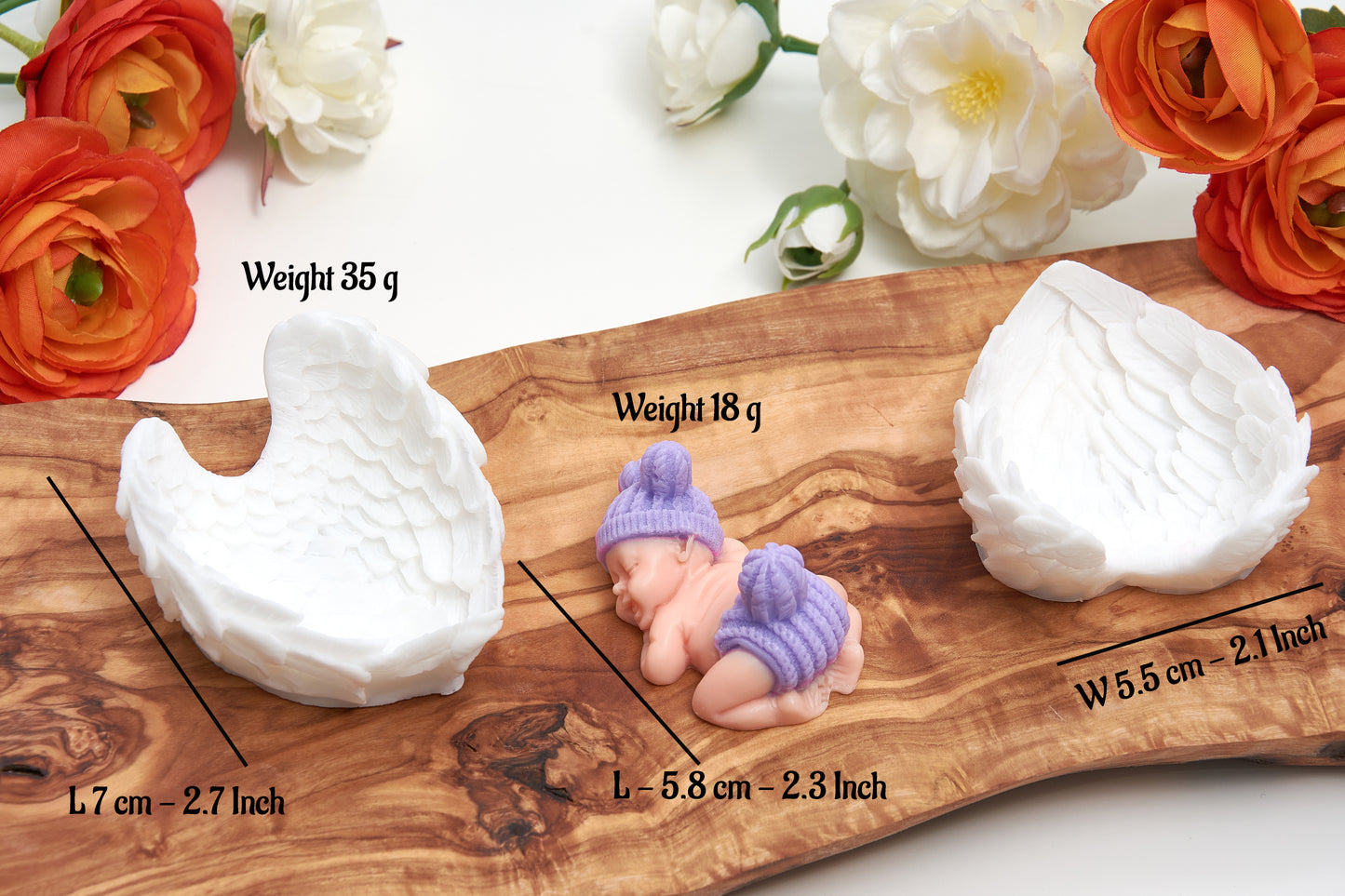 Baby on Wing | Christening Gift | 1st Birthday Party | Newborn Baby Shower Gift for Guests | Cute Baby First Gift |Scented Baby Shower Favor