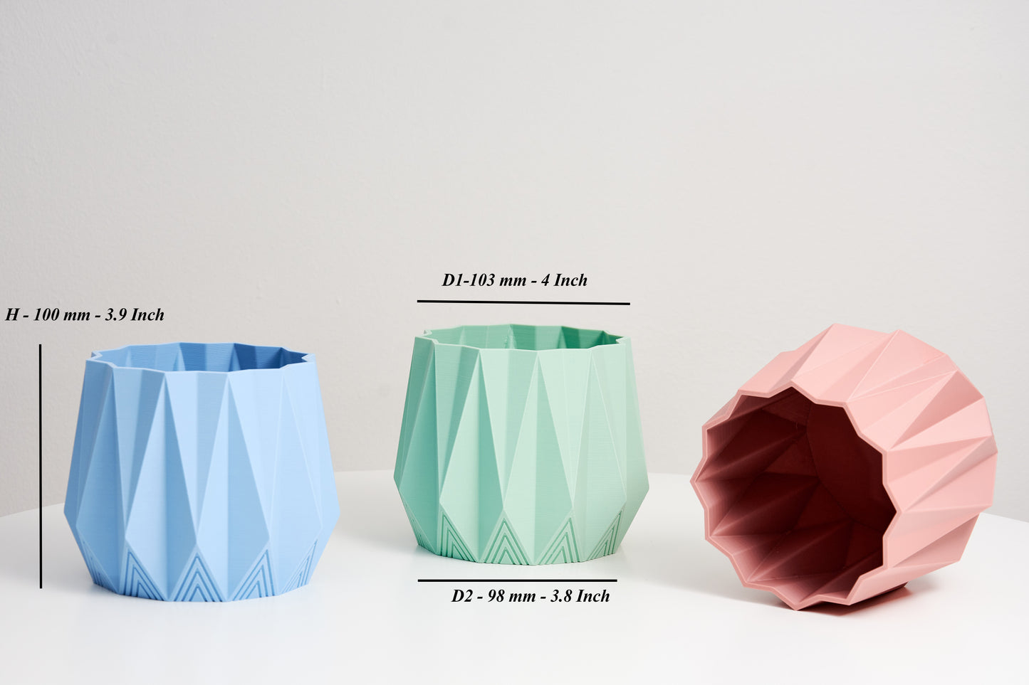 Plant Pot | Geometric Pot | Indoor Planter decor | Decorative Pot | Plant Holder | Minimalist design | Housewarming Gift