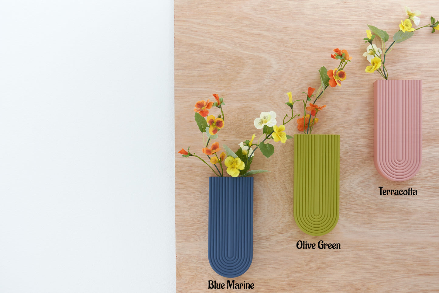 Rainbow Wall-Mounted Vase | Modern Arch Vase | Elegant Home Decor | Arched Hanging Vase |Trendy rainbow Ornament | Ideal for Faux Flower