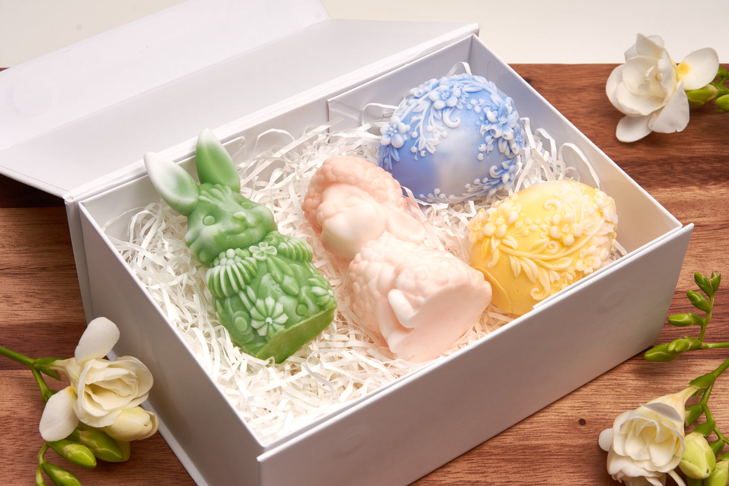 Easter Egg, Bunny and Lamb – Decorative Scented Handmade Soap – Basket Filler Gift – Easter Set