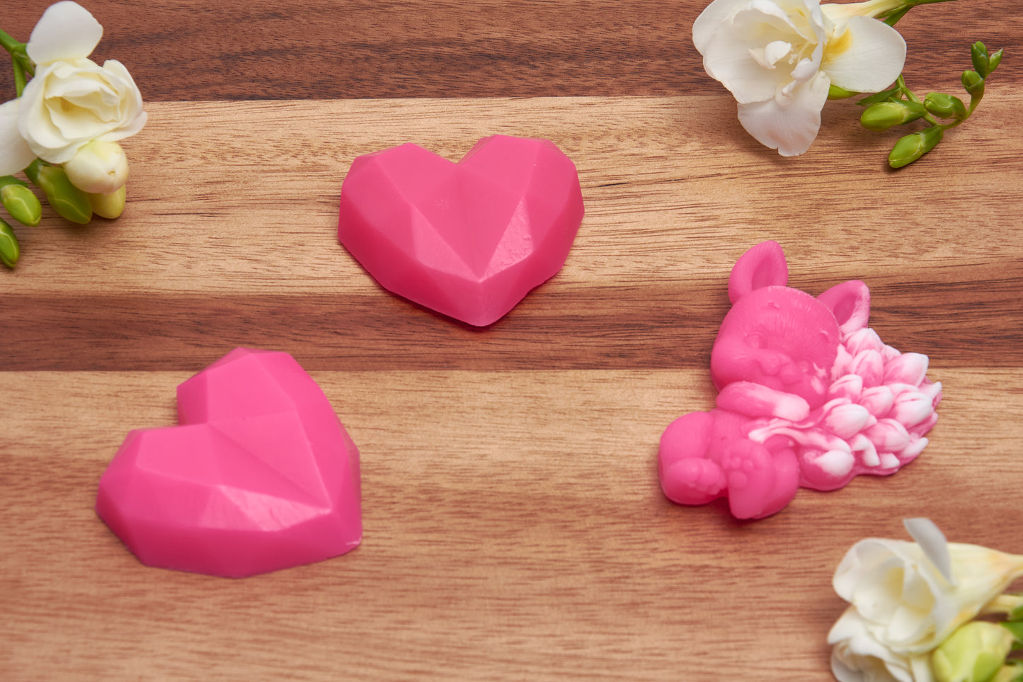 Love Heart Soap and Bunny: Vegan Handmade Soap - Gift for Loved Ones