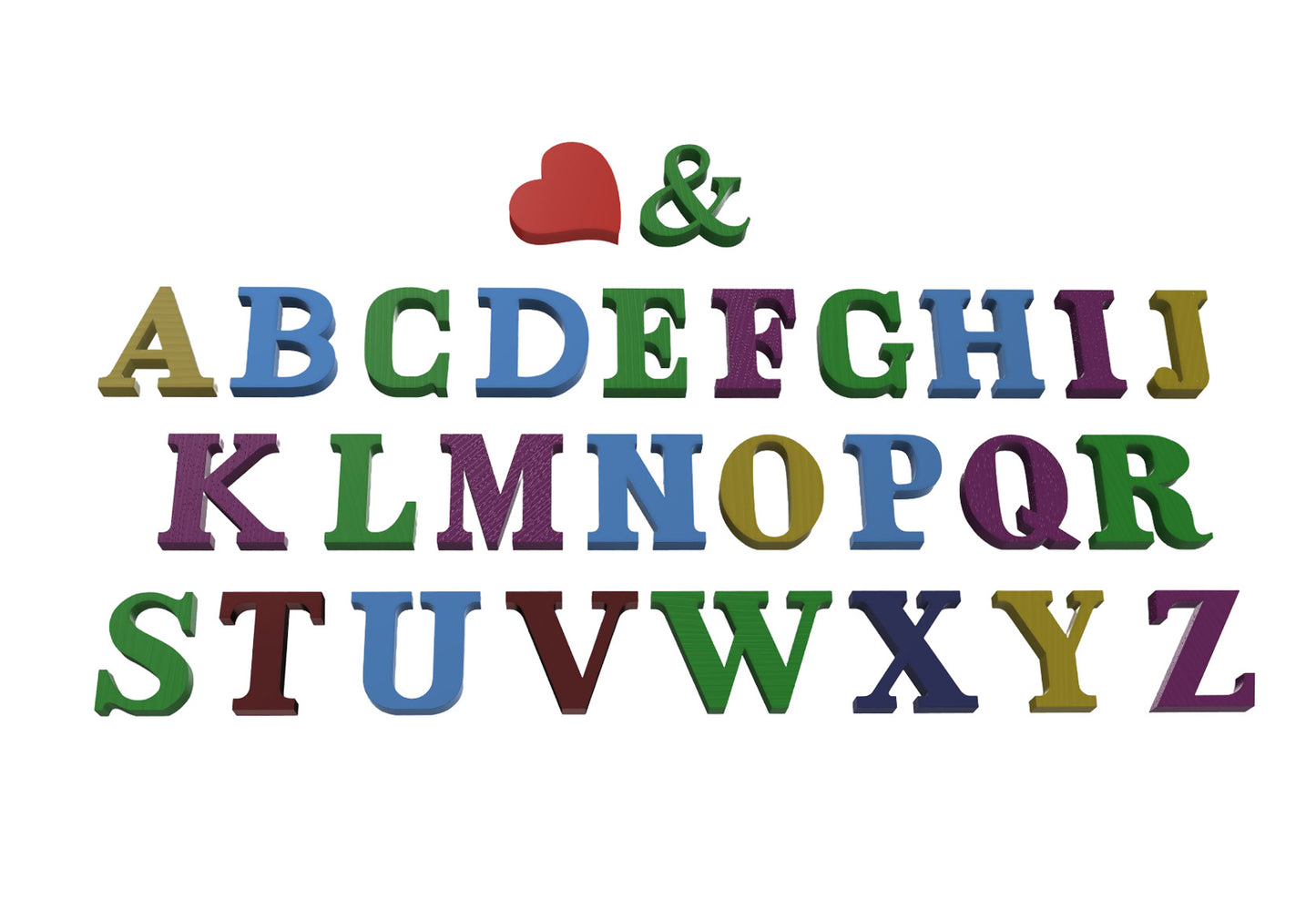 Personalised Letters – Decorative Sign, Couples’ Initials, Names, Words, Freestanding Decor, Gift for a Loved One