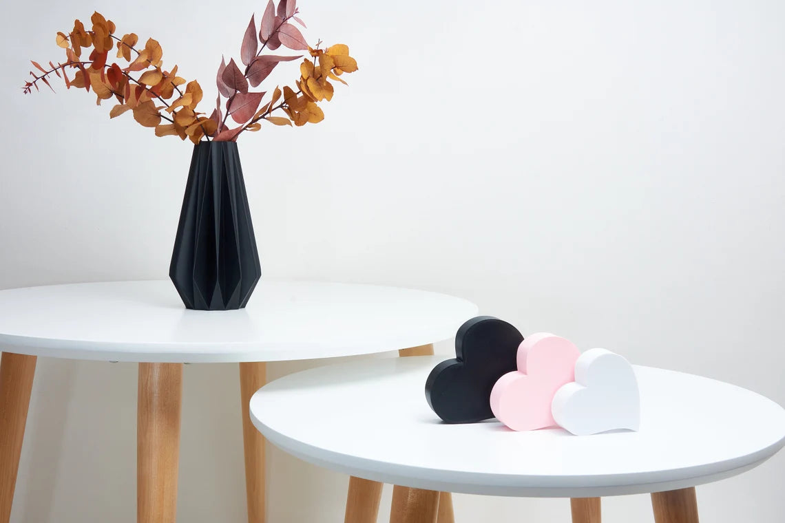 Hearts Set| Hearts Gift for Her| Romantic Hearts Decor| Minimalist Hearts Accent| Whimsical Hearts Decoration|Freestanding Decorative Hearts